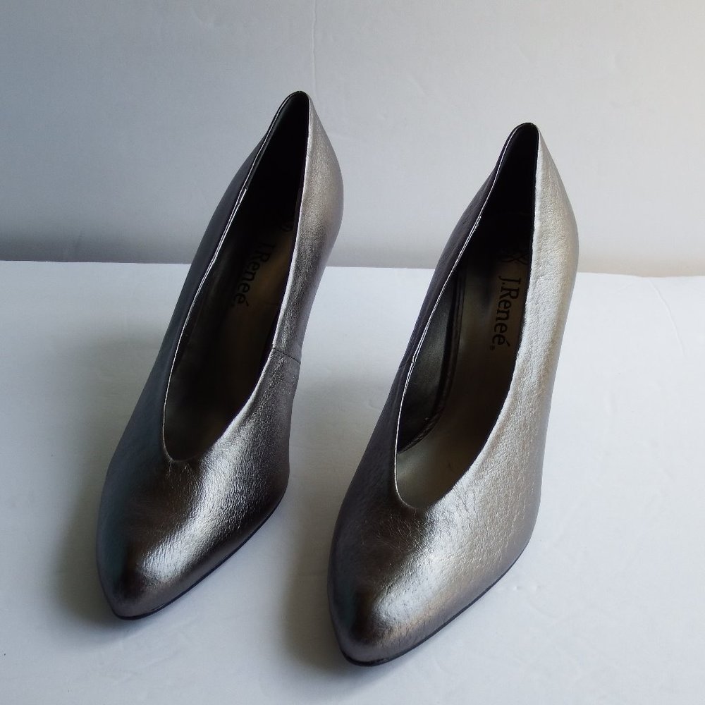J. Renee Gray Metallic Pumps Sz. 7.5M